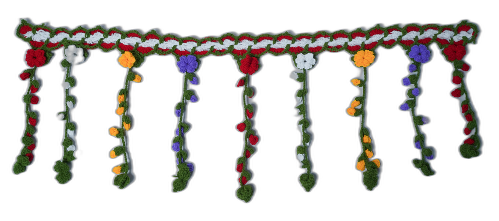 Hand Crochet Door Hanging – Floral Design