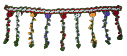 Hand Crochet Door Hanging – Floral Design