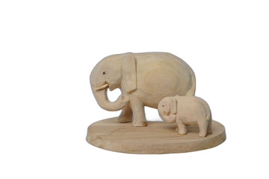 Wooden Antique Design Elephant Showpiece