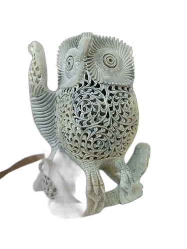 Stone Jali Work- Owl Sarso Work