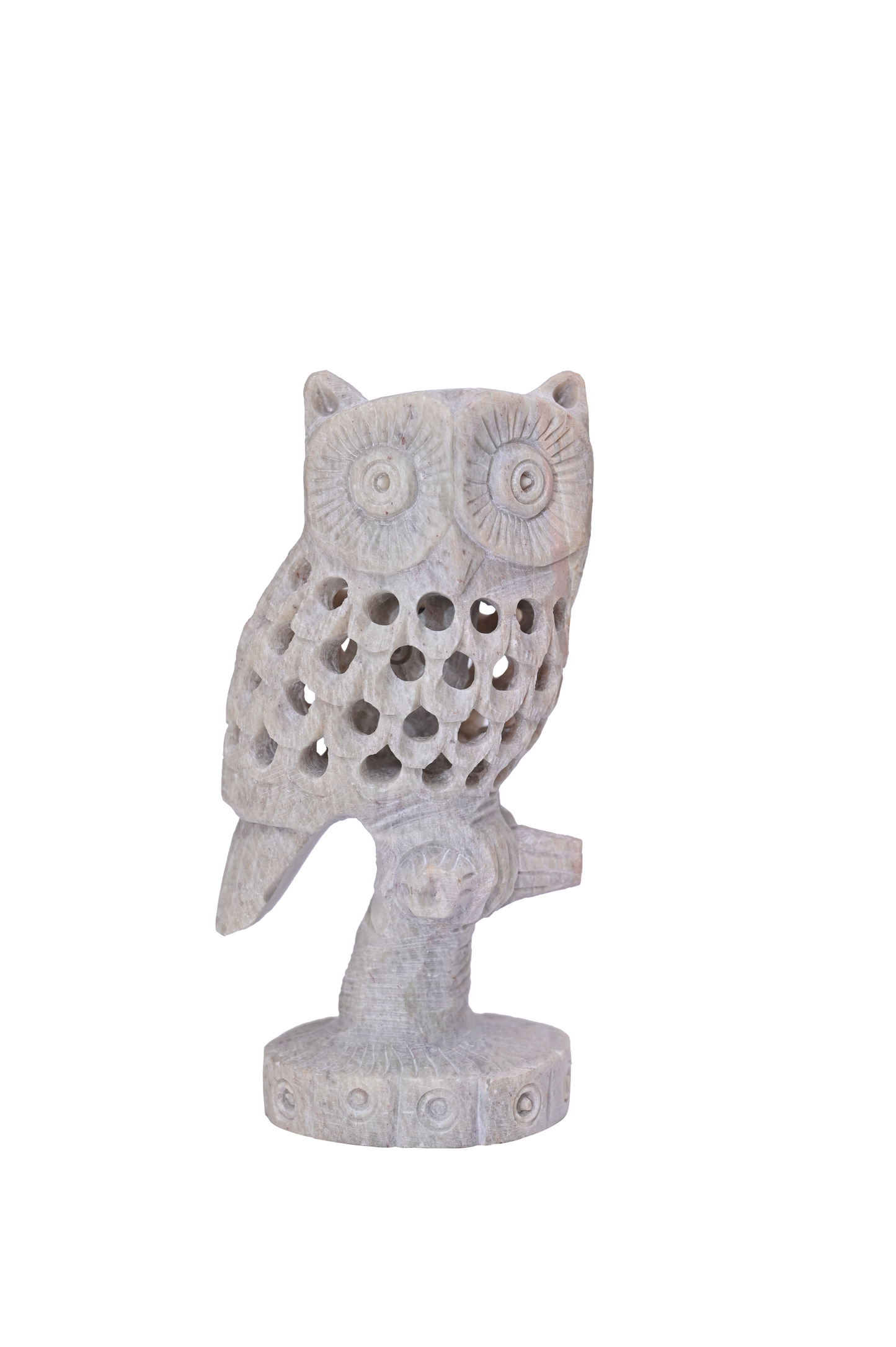 Thai Owl Handcrafted Marble Sculpture