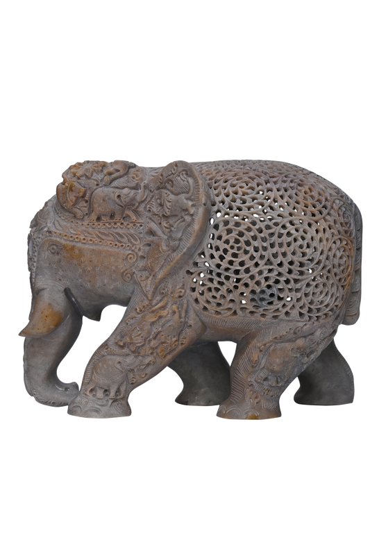 Full Cut Elephant Handcrafted Marble Art