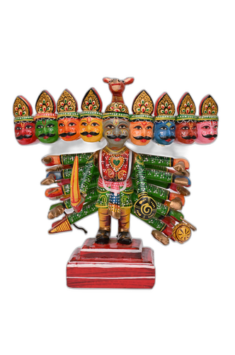 Wooden Ravana – Handcrafted Banaras Masterpiece