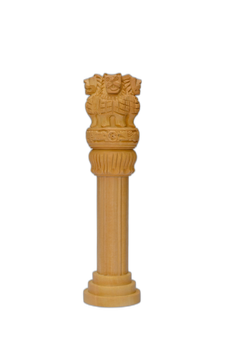 Ashoka Pillar – Wooden Carving Home Decor