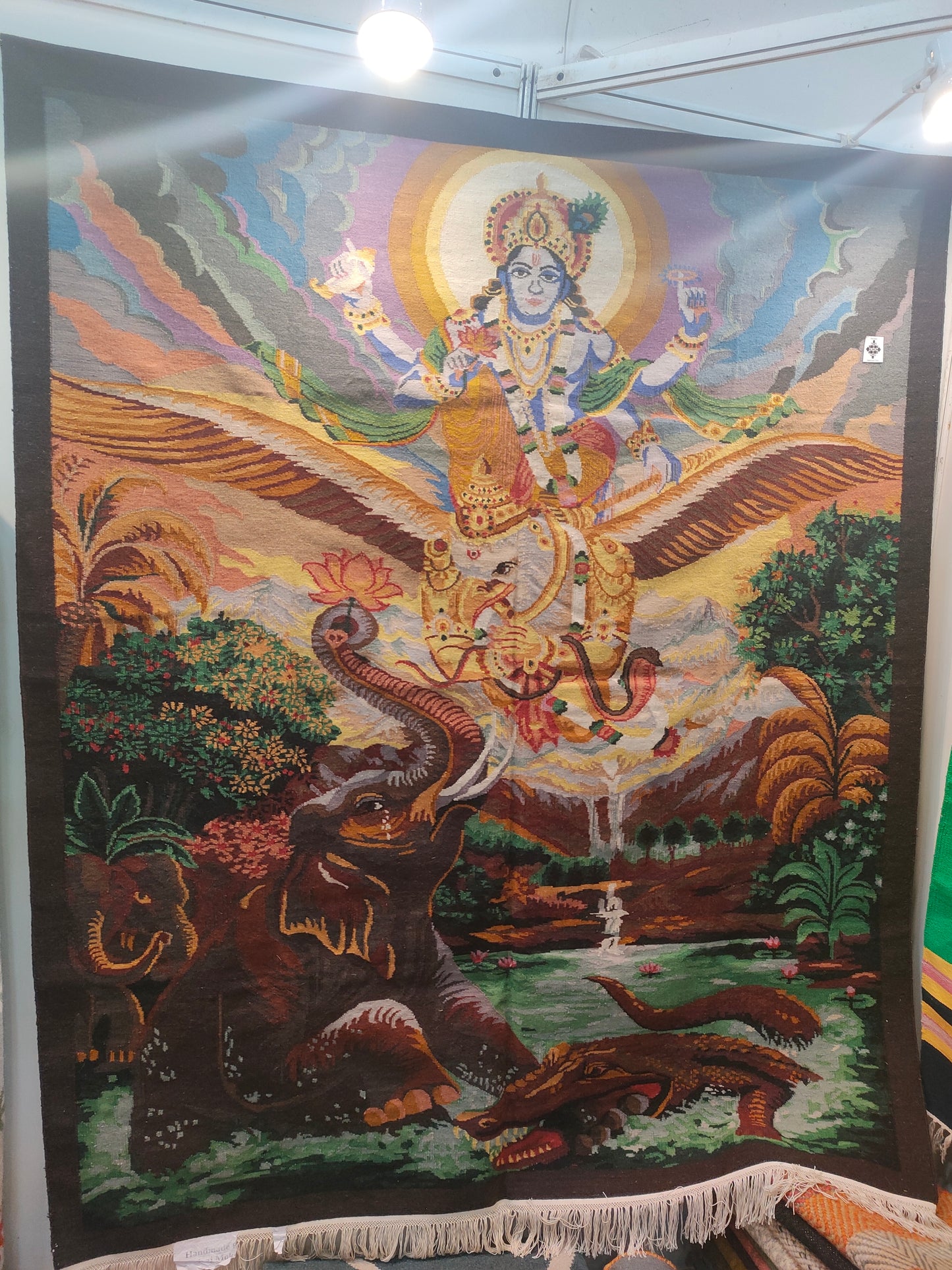 Lord Krishna Handmade Wall Hanging