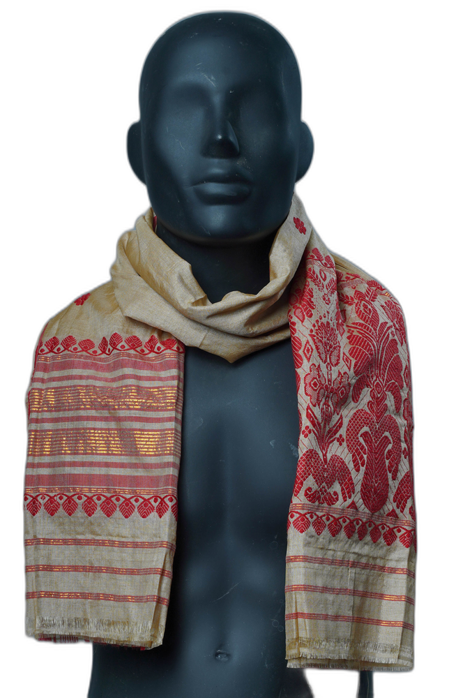 Handwoven Muga Silk Gamusa