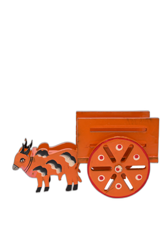 Handcrafted Wooden Bull Kart – Banaras Art