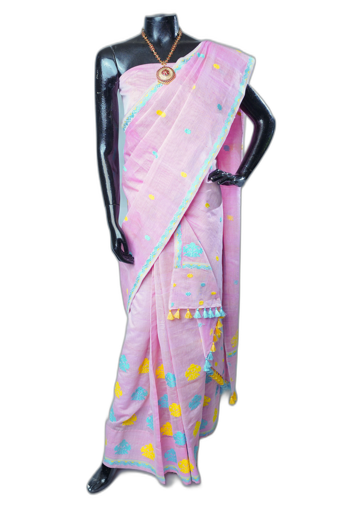 Handwoven Lavender Sador Mekhela