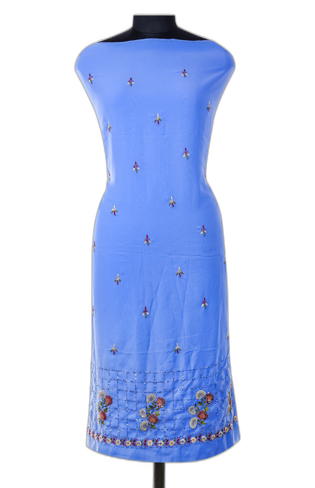 Lavender Unstitched Suit – Georgette Fabric