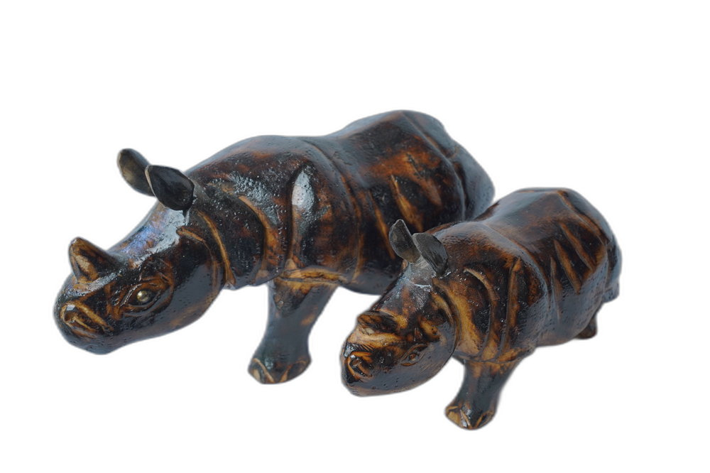 Wooden Rhino Home Decor (12 inches)