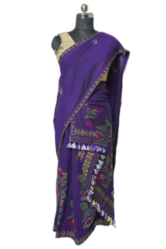 Purple Karbi Traditional Dress