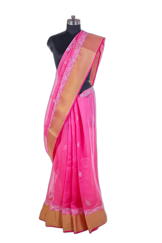 Pink Saree