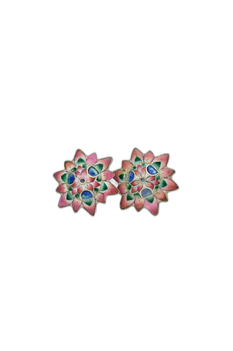 Gulabi Meenakari Cufflinks