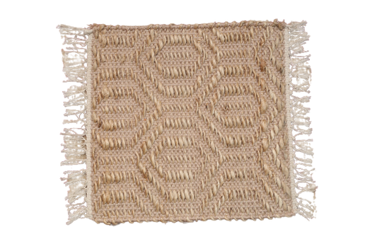 Golden Cotton Hand-Knotted Carpet