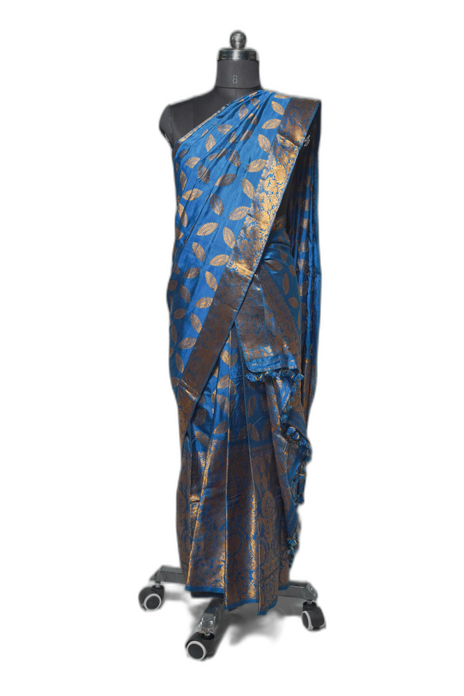 Assam Silk Pure Paat – Ink Blue