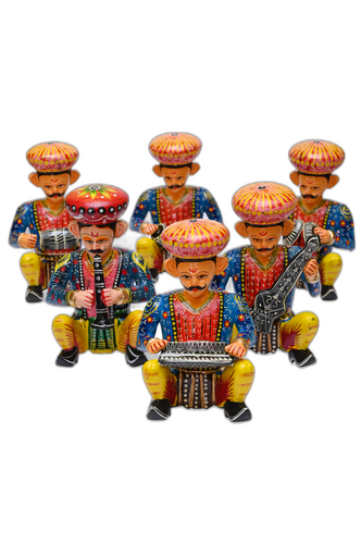 Banarasi Bawalaa – Wooden Musician Set of Six