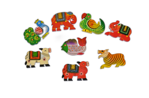Handcrafted Wooden Fridge Magnets