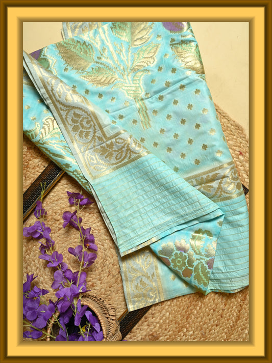 Hand Printed Silk Dupatta – From Varanasi