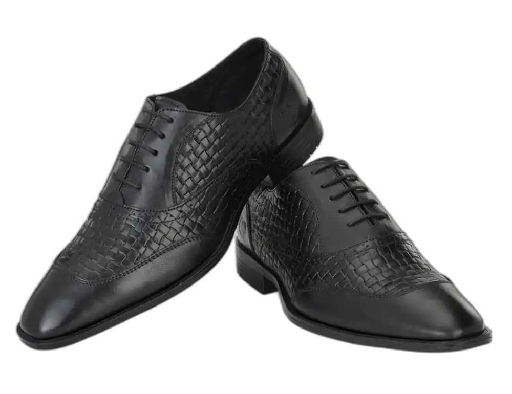 ALBERTO TORRESI BLACK FORMAL SHOE FOR MEN