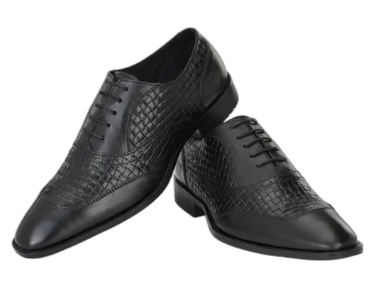 ALBERTO TORRESI BLACK FORMAL SHOE FOR MEN
