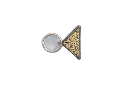 Handcrafted Koftgiri & Damascus Keychain
