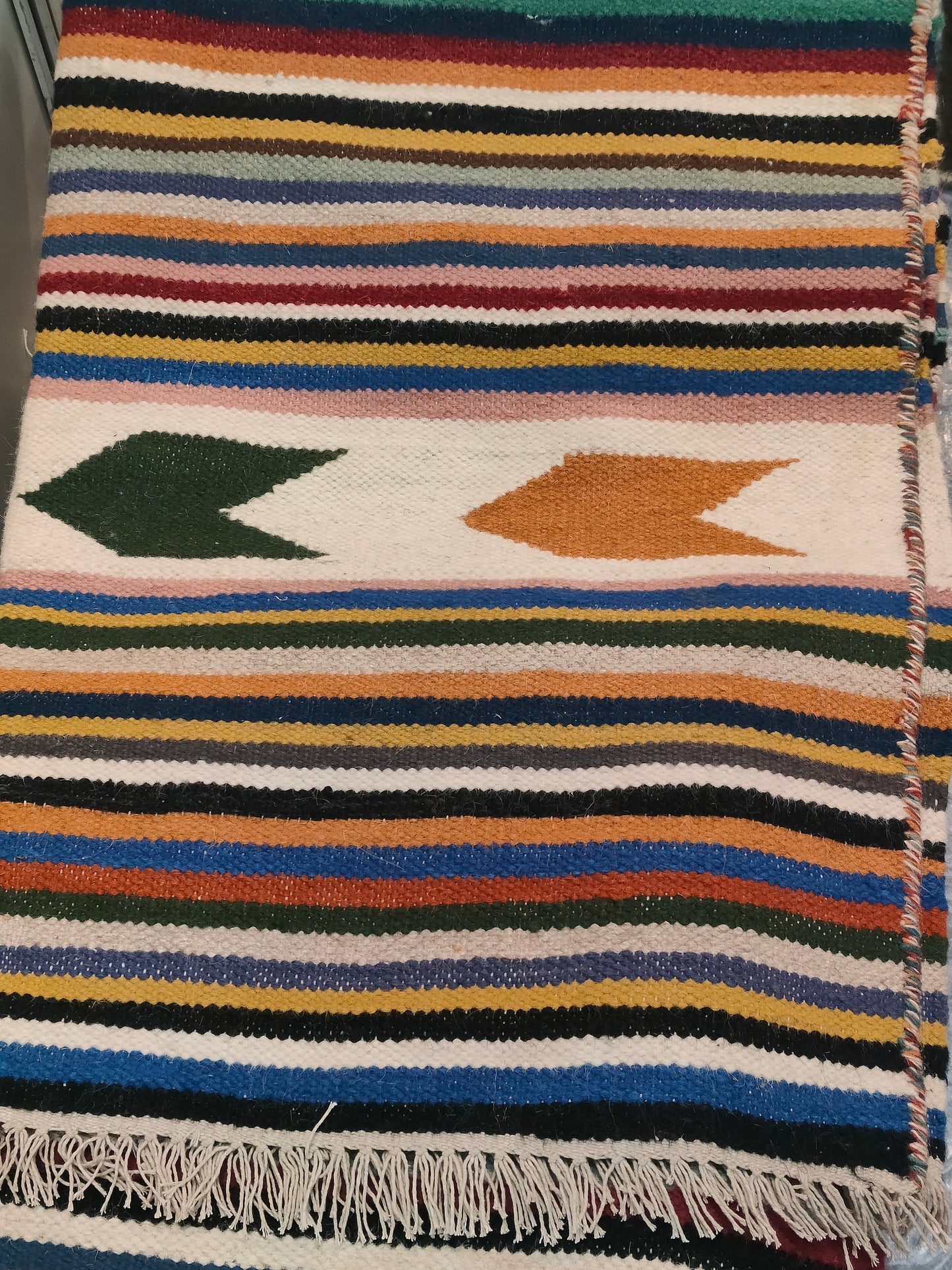 Handmade Multi Colour Geometric Dari