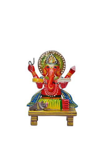 Ganesh Ji Idol – Wooden Lacquerware Toy